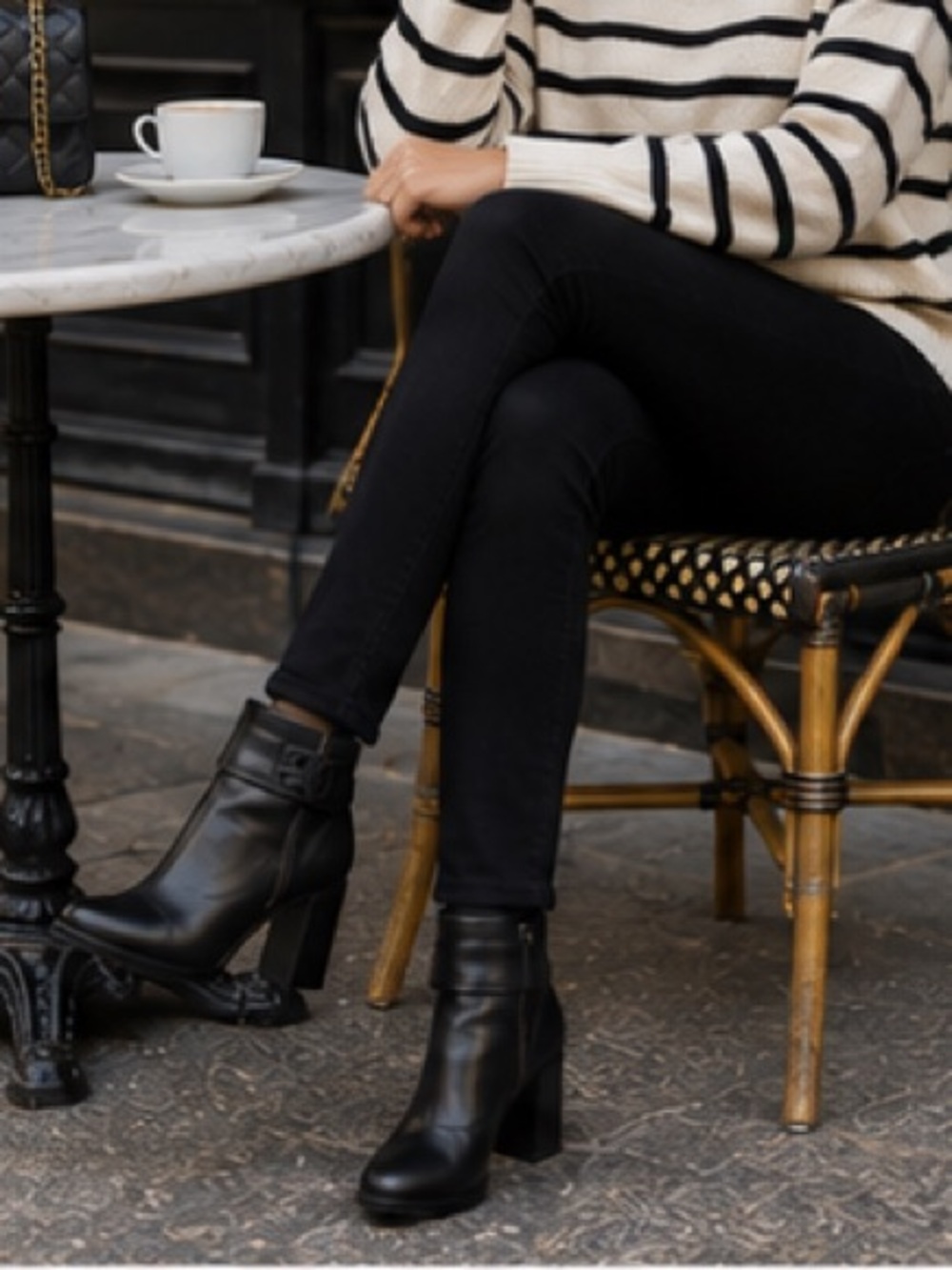 Tory Burch Barrick Black Leather Ankle Boots $425. Platform Size 9 - Picture 11 of 12